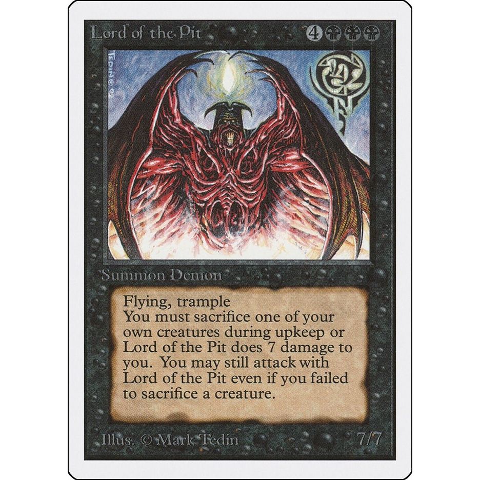 Image for Lord of the Pit (2ED) - Magic: The Gathering