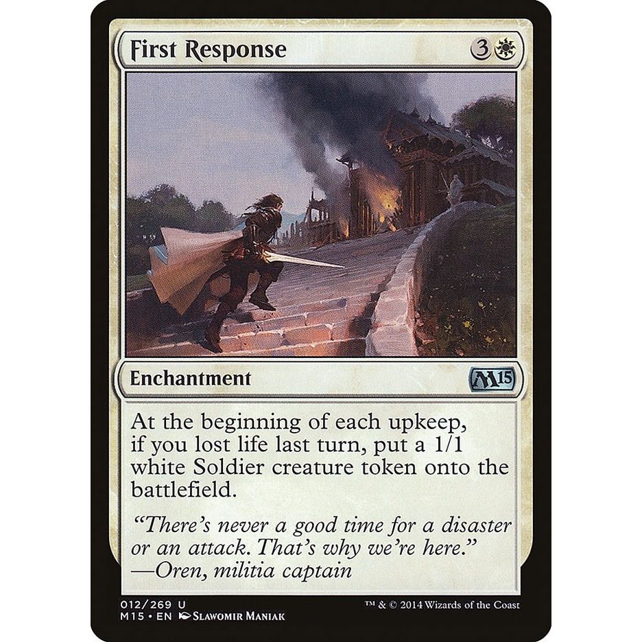 Image for First Response (12) (M15) - Magic: The Gathering