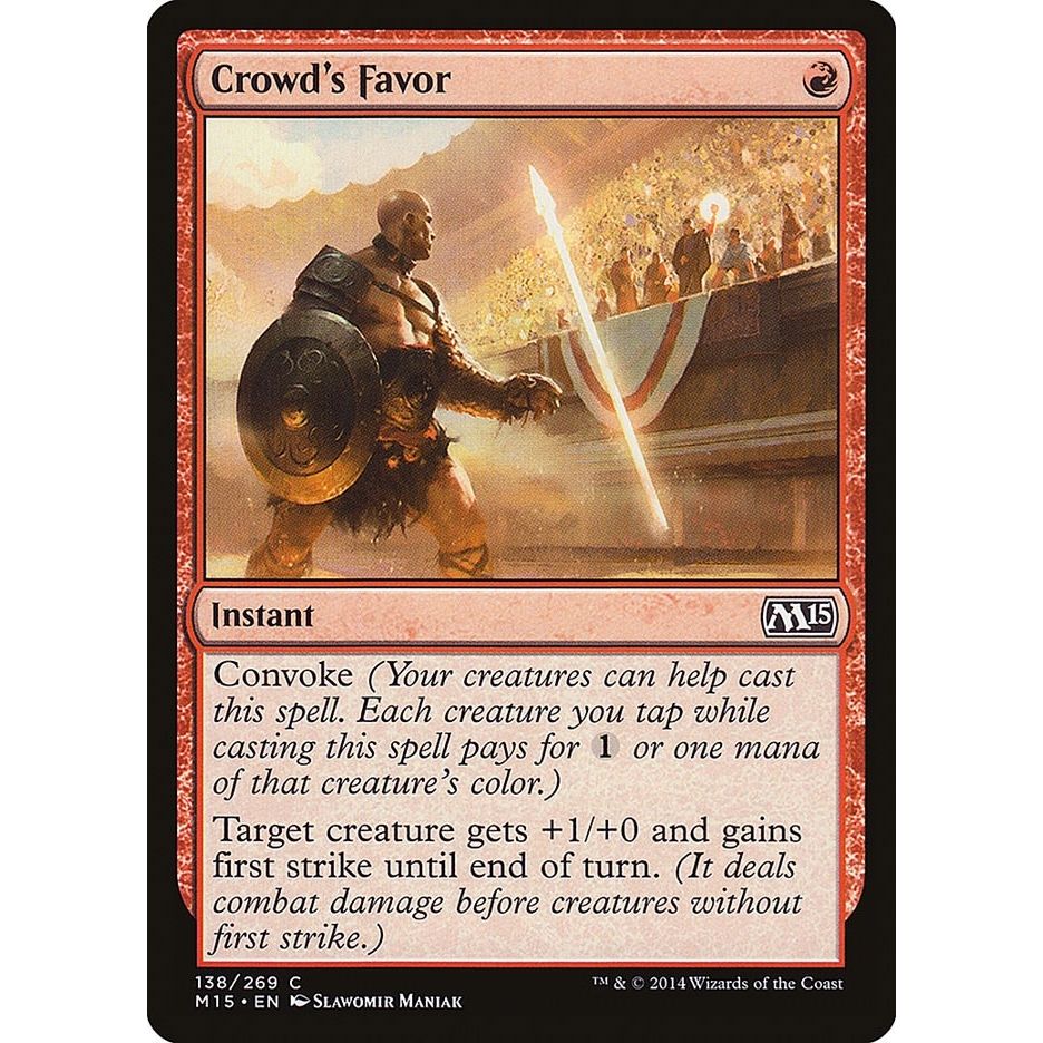 Image for Crowd's Favor (138) (M15) - Magic: The Gathering