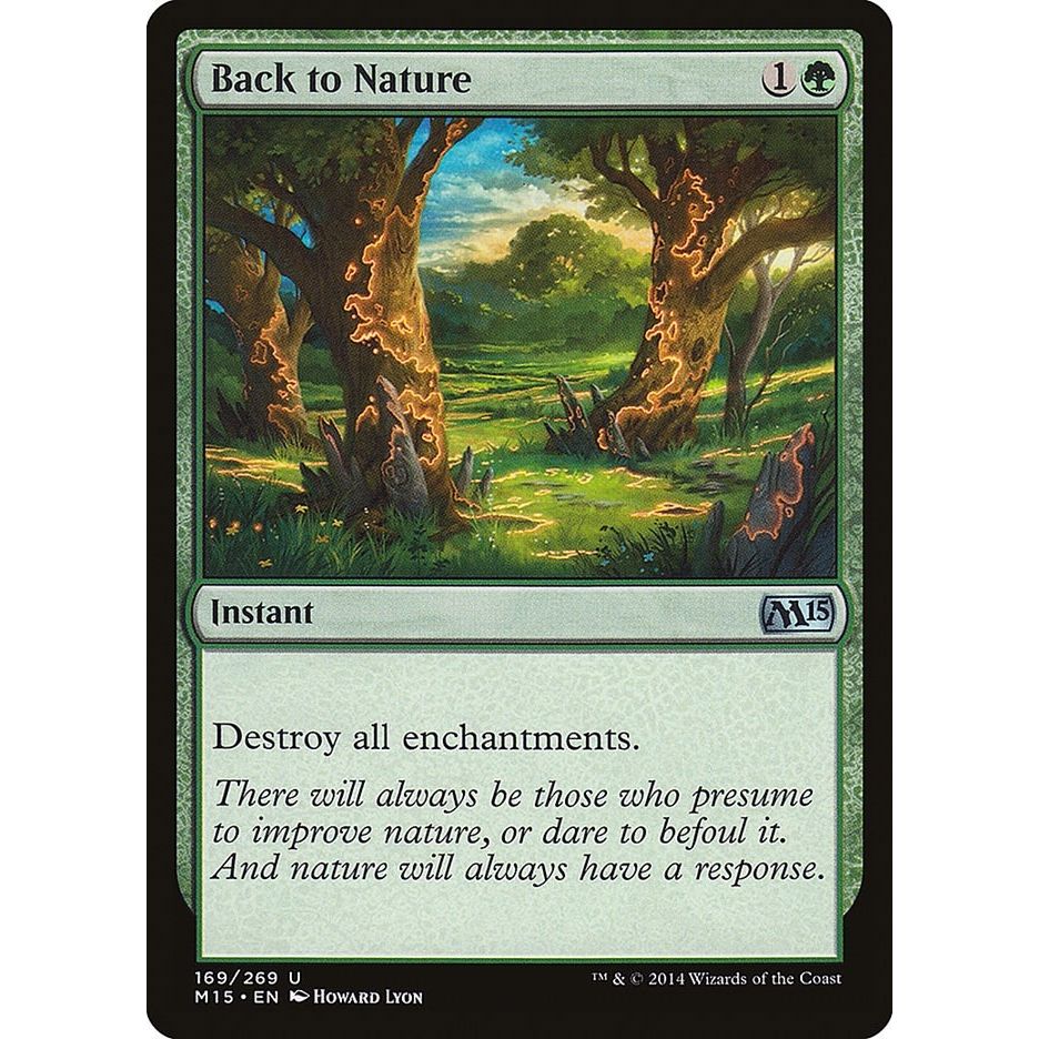 Image for Back to Nature (169) (M15) - Magic: The Gathering