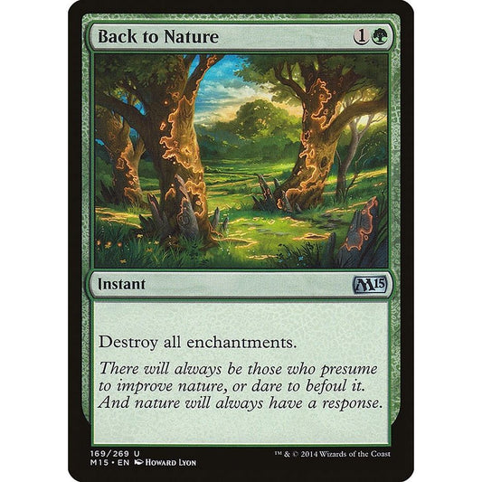 Image for Back to Nature (169) (M15) - Magic: The Gathering