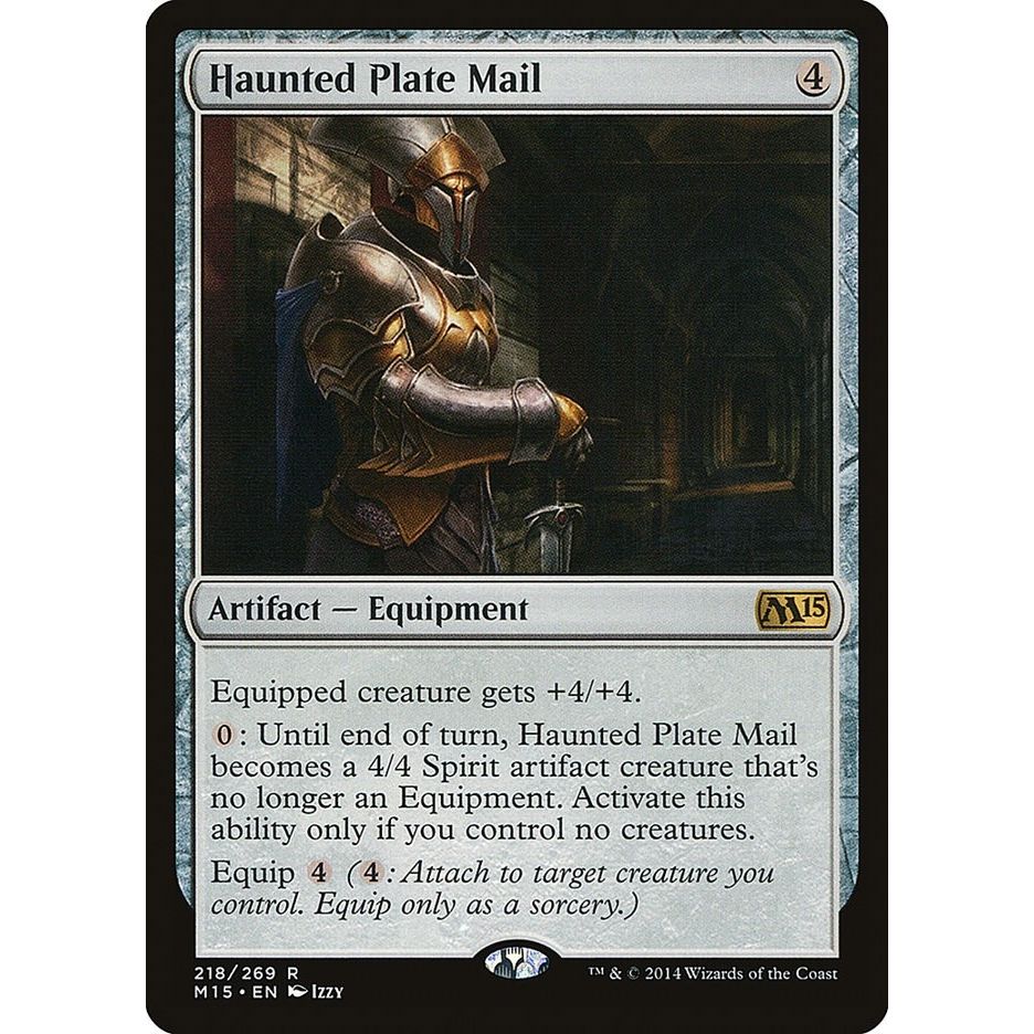 Image for Haunted Plate Mail (218) (M15) - Magic: The Gathering
