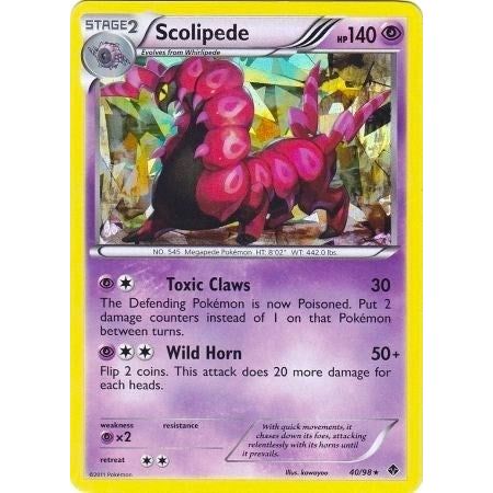 Image for Scolipede - 40/98 (BW Emerging Powers) (040/098) (PR) - Pokemon