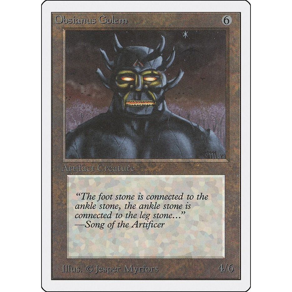 Image for Obsianus Golem (2ED) - Magic: The Gathering