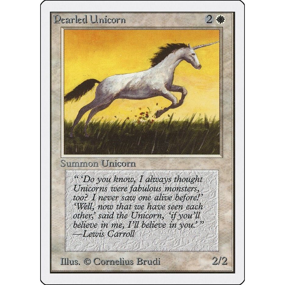 Image for Pearled Unicorn (2ED) - Magic: The Gathering