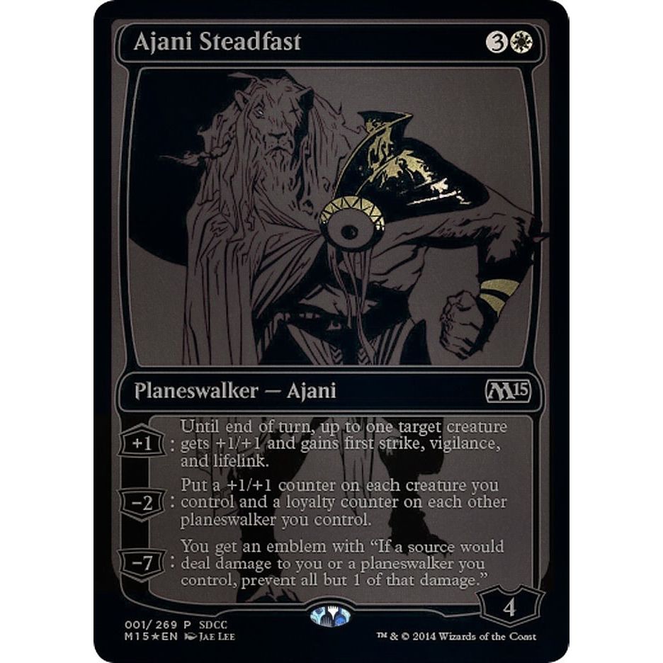 Image for Ajani Steadfast (SDCC 2014 Exclusive) (1) (MEDIA) - Magic: The Gathering