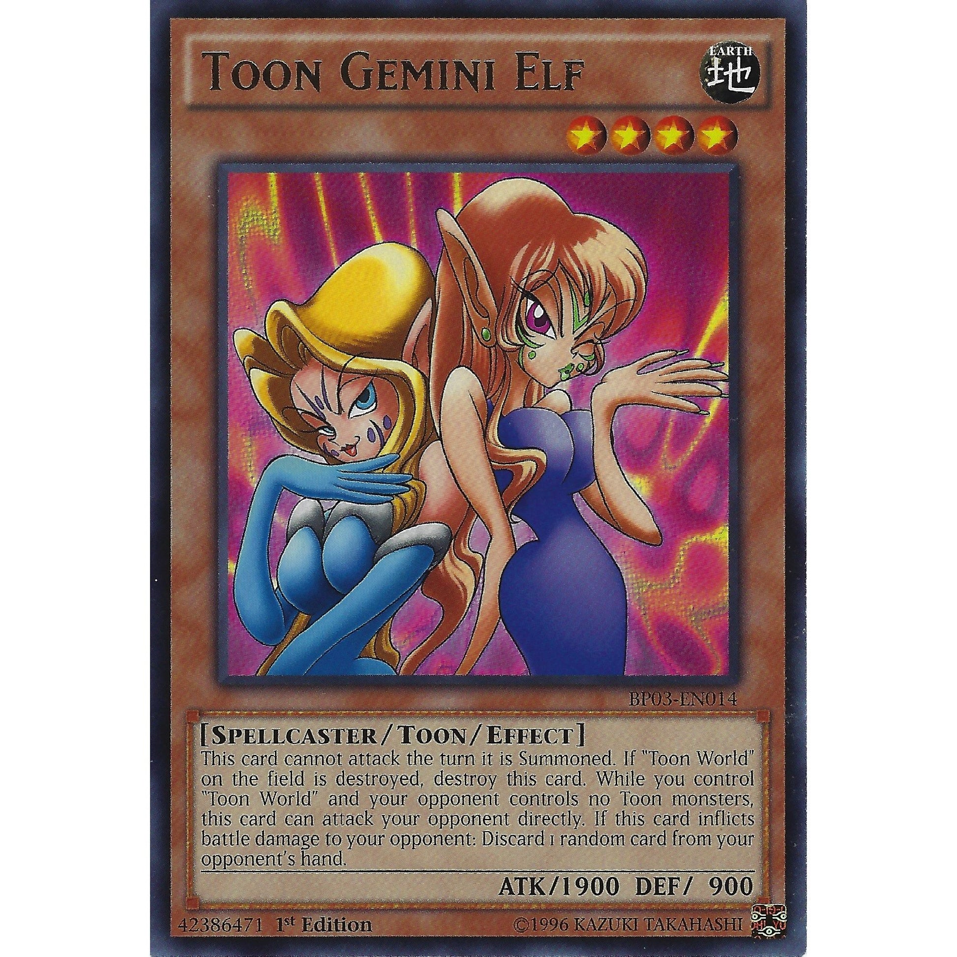 Image for Toon Gemini Elf (BP03-EN014) (BP03) - YuGiOh
