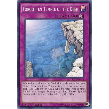 Image for Forgotten Temple of the Deep (BP03-EN216) (BP03) - YuGiOh