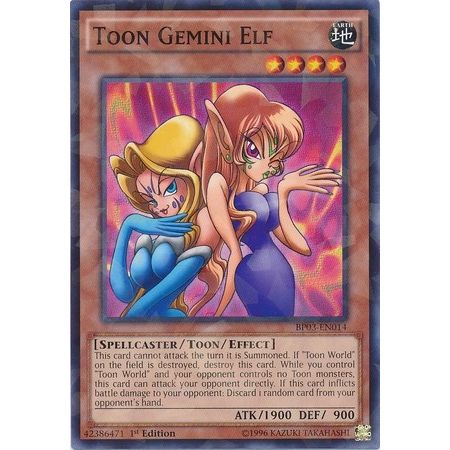 Image for Toon Gemini Elf (Shatterfoil) (BP03-EN014) (BP03) - YuGiOh