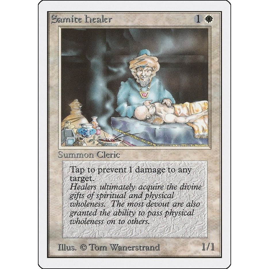 Image for Samite Healer (2ED) - Magic: The Gathering