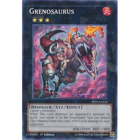 Image for Grenosaurus (Shatterfoil) (BP03-EN116) (BP03) - YuGiOh