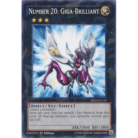 Image for Number 20: Giga-Brilliant (Shatterfoil) (BP03-EN119) (BP03) - YuGiOh