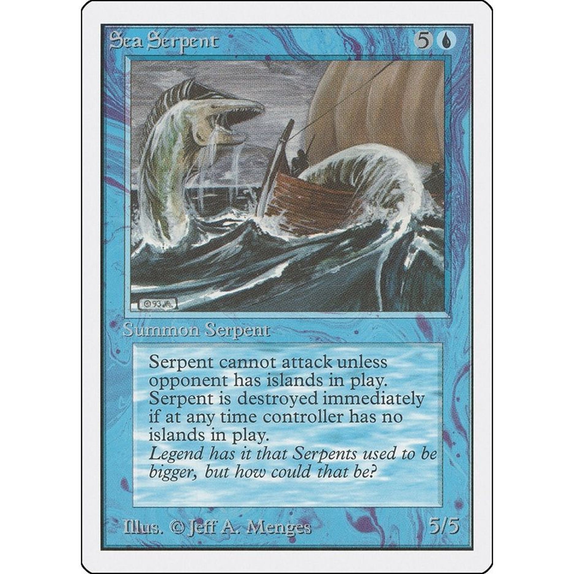 Image for Sea Serpent (2ED) - Magic: The Gathering