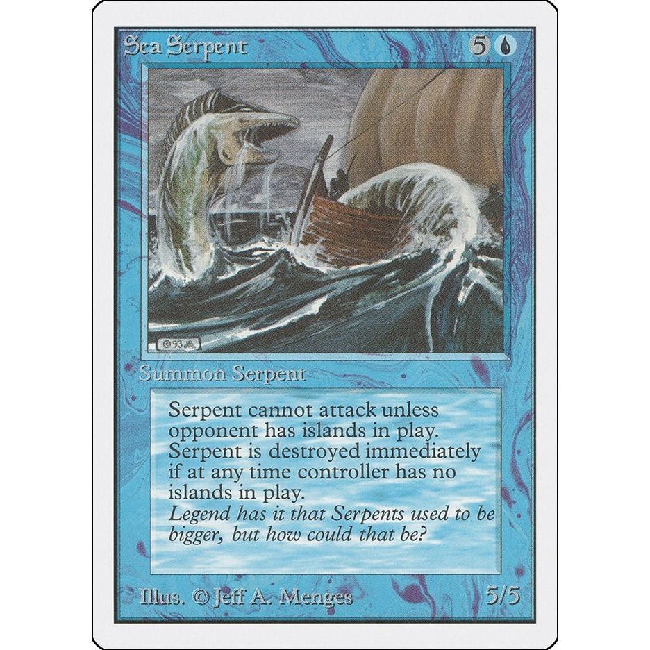 Image for Sea Serpent (2ED) - Magic: The Gathering