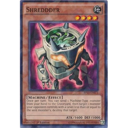 Image for Shreddder (Shatterfoil) (BP03-EN071) (BP03) - YuGiOh