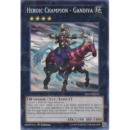 Image for Heroic Champion - Gandiva (Shatterfoil) (BP03-EN124) (BP03) - YuGiOh