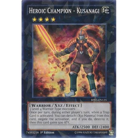Image for Heroic Champion - Kusanagi (Shatterfoil) (BP03-EN125) (BP03) - YuGiOh