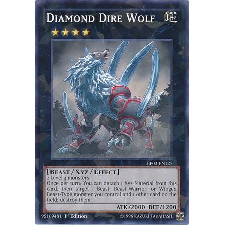 Image for Diamond Dire Wolf (Shatterfoil) (BP03-EN127) (BP03) - YuGiOh