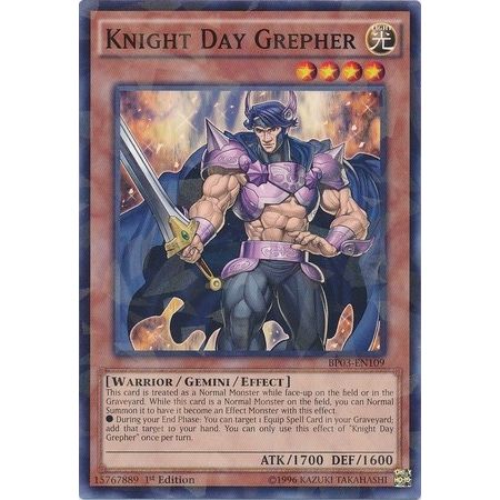 Image for Knight Day Grepher (Shatterfoil) (BP03-EN109) (BP03) - YuGiOh