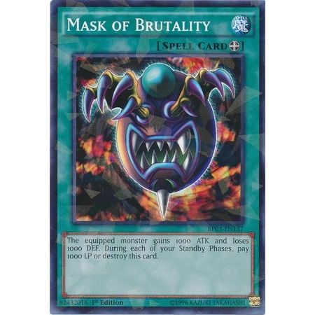 Image for Mask of Brutality (Shatterfoil) (BP03-EN137) (BP03) - YuGiOh