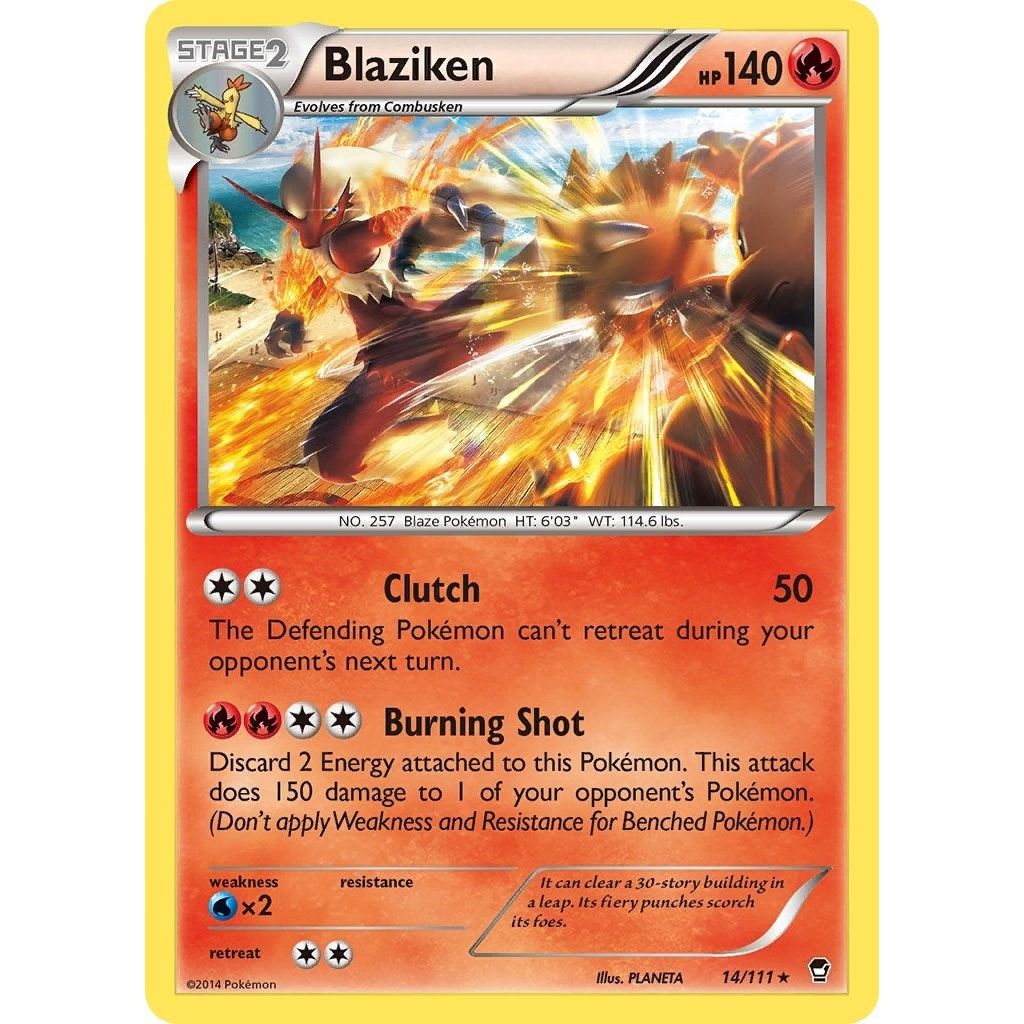 Image for Blaziken (14/111) (FFI) - Pokemon