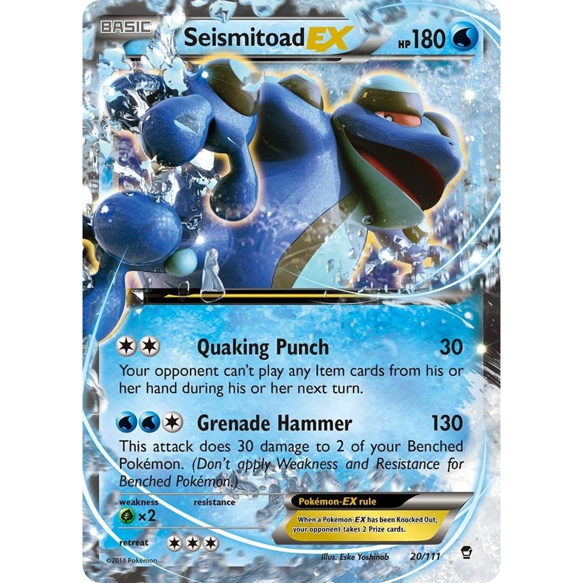 Image for Seismitoad EX (20/111) (FFI) - Pokemon