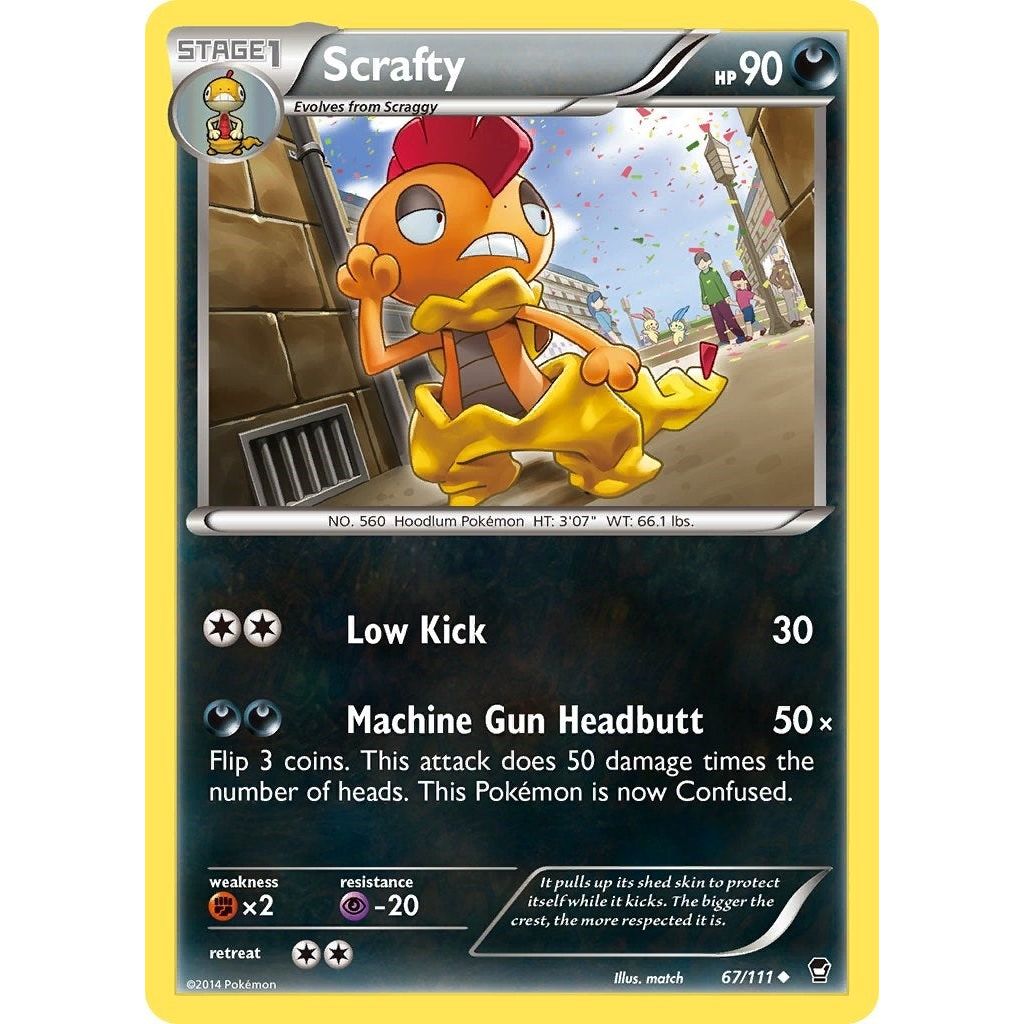 Image for Scrafty (67/111) (FFI) - Pokemon