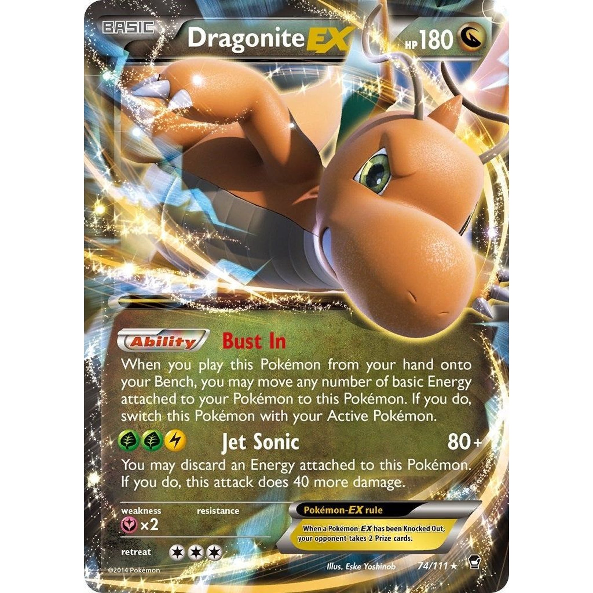 Image for Dragonite EX (74/111) (FFI) - Pokemon