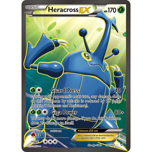Image for Heracross EX (105 Full Art) (105/111) (FFI) - Pokemon
