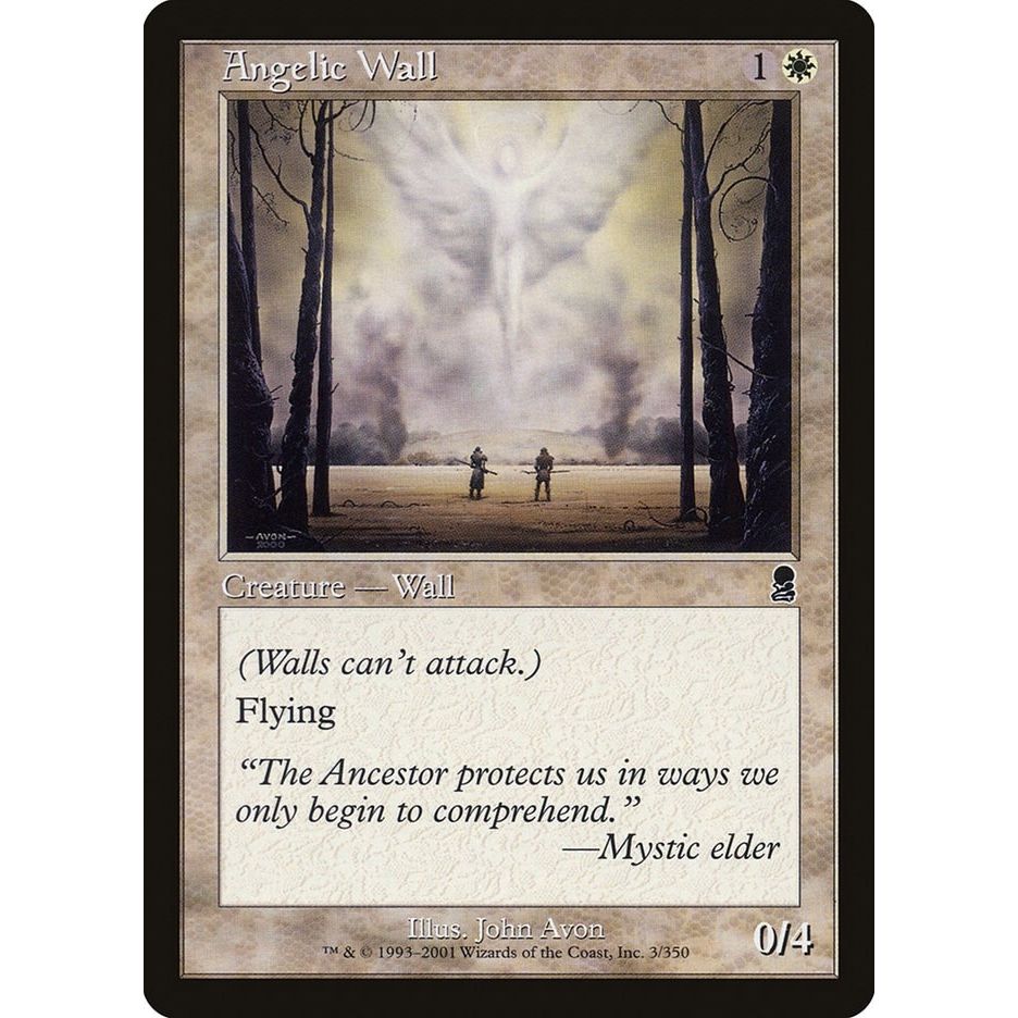 Image for Angelic Wall (3) (ODY) - Magic: The Gathering