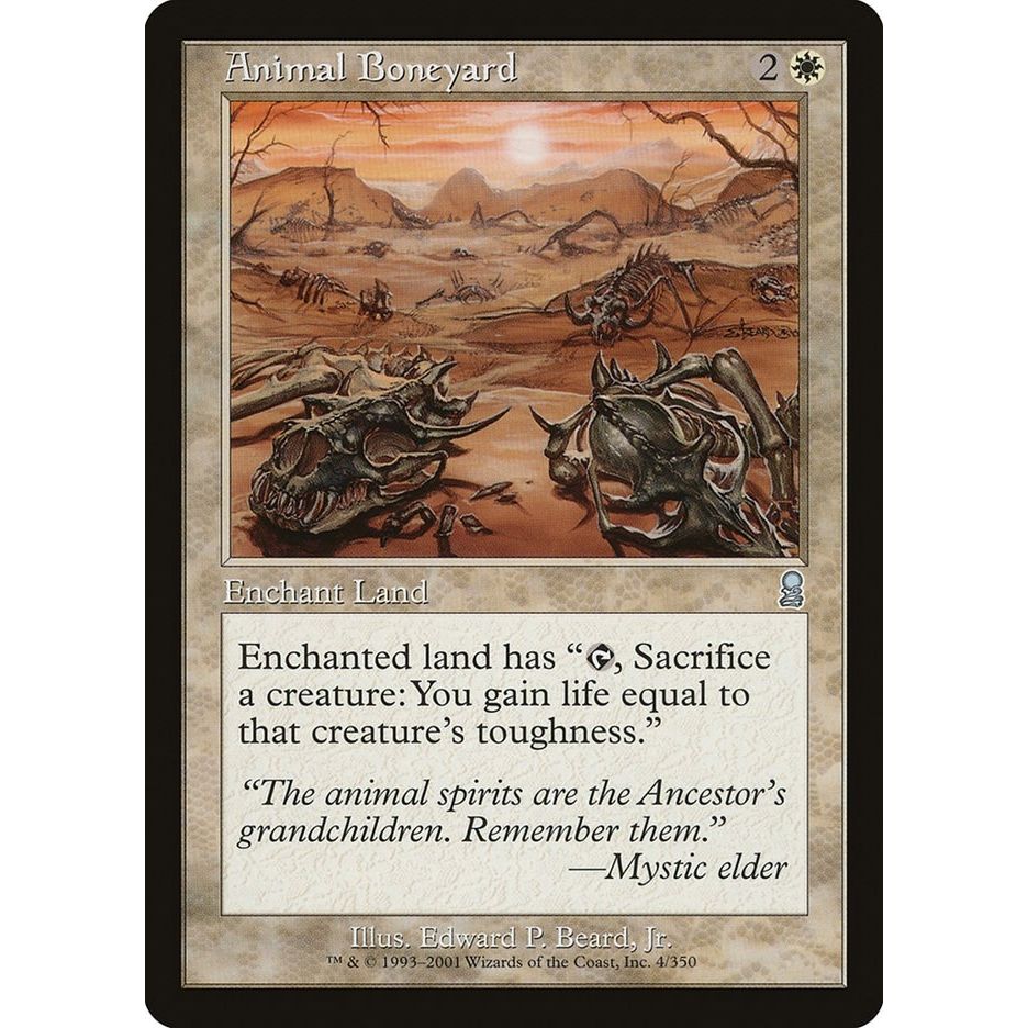 Image for Animal Boneyard (4) (ODY) - Magic: The Gathering