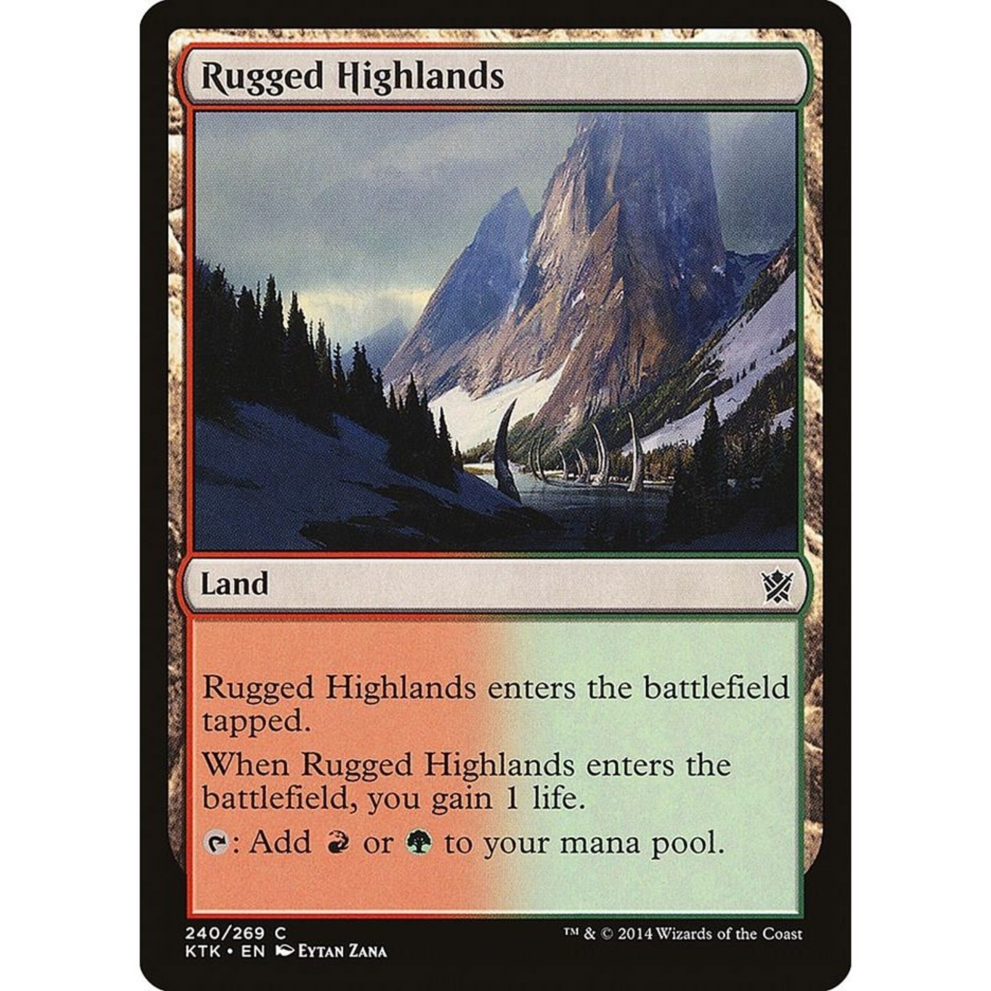 Image for Rugged Highlands (240) (KTK) - Magic: The Gathering