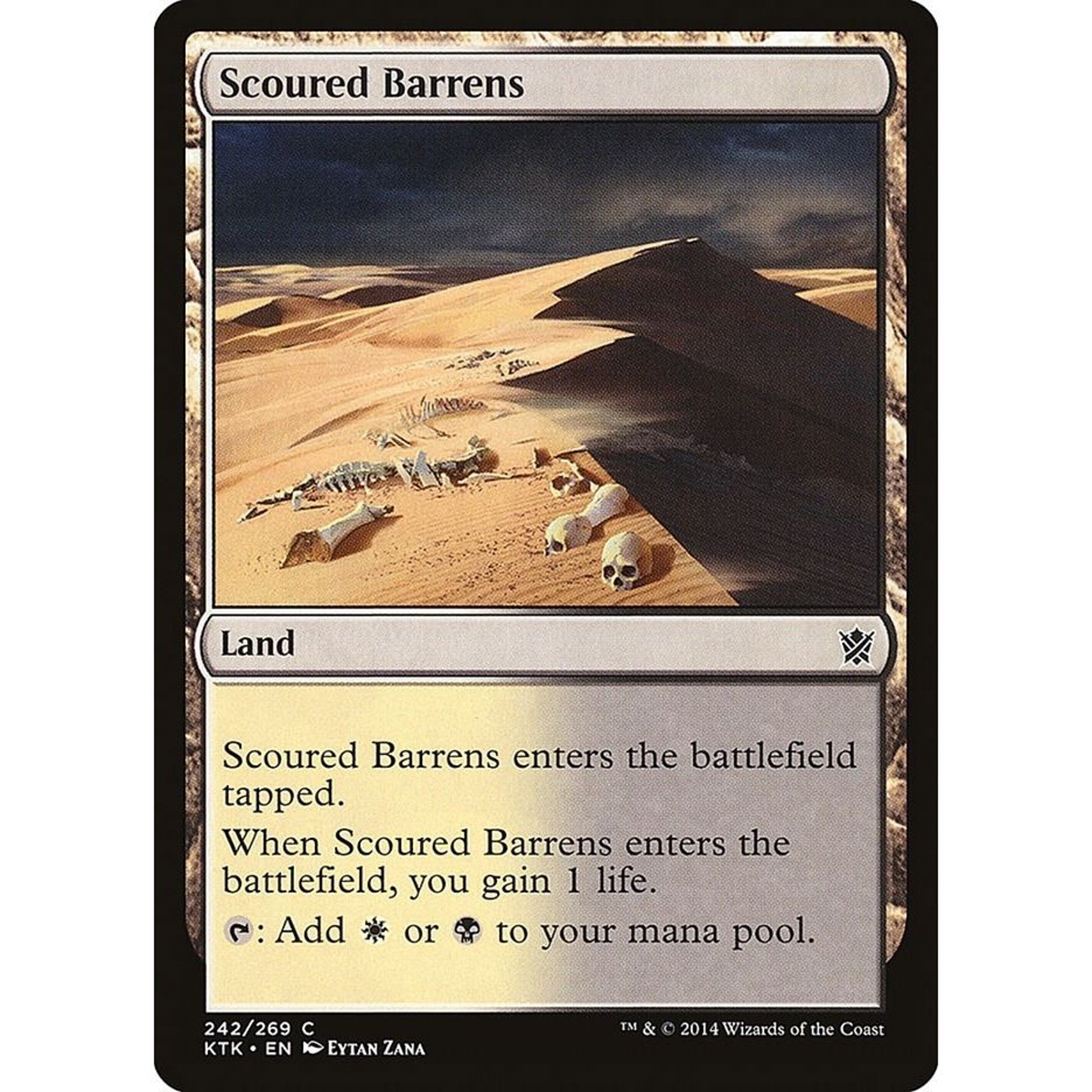 Image for Scoured Barrens (242) (KTK) - Magic: The Gathering