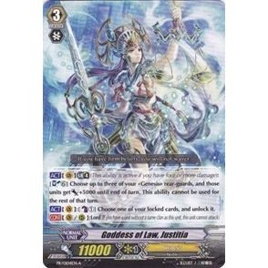 Image for Goddess of Law, Justitia (A) (PR/0104EN A) (PR) - Cardfight Vanguard
