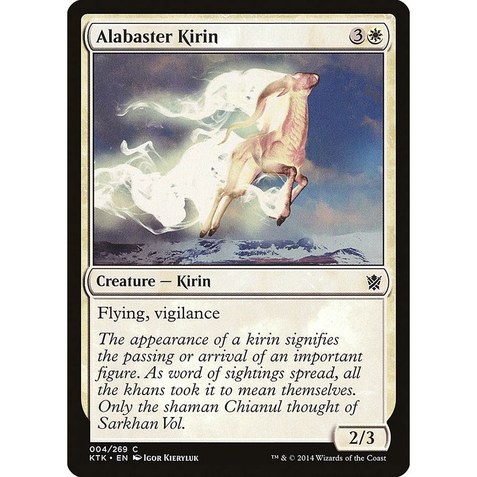 Image for Alabaster Kirin (4) (KTK) - Magic: The Gathering