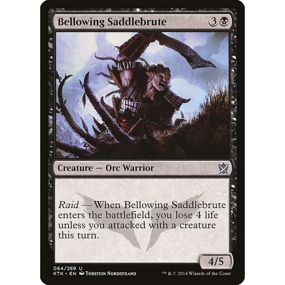 Image for Bellowing Saddlebrute (64) (KTK) - Magic: The Gathering