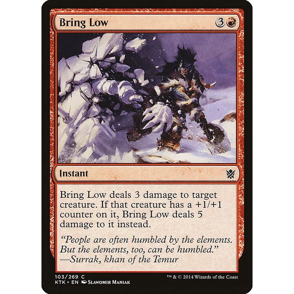 Image for Bring Low (103) (KTK) - Magic: The Gathering