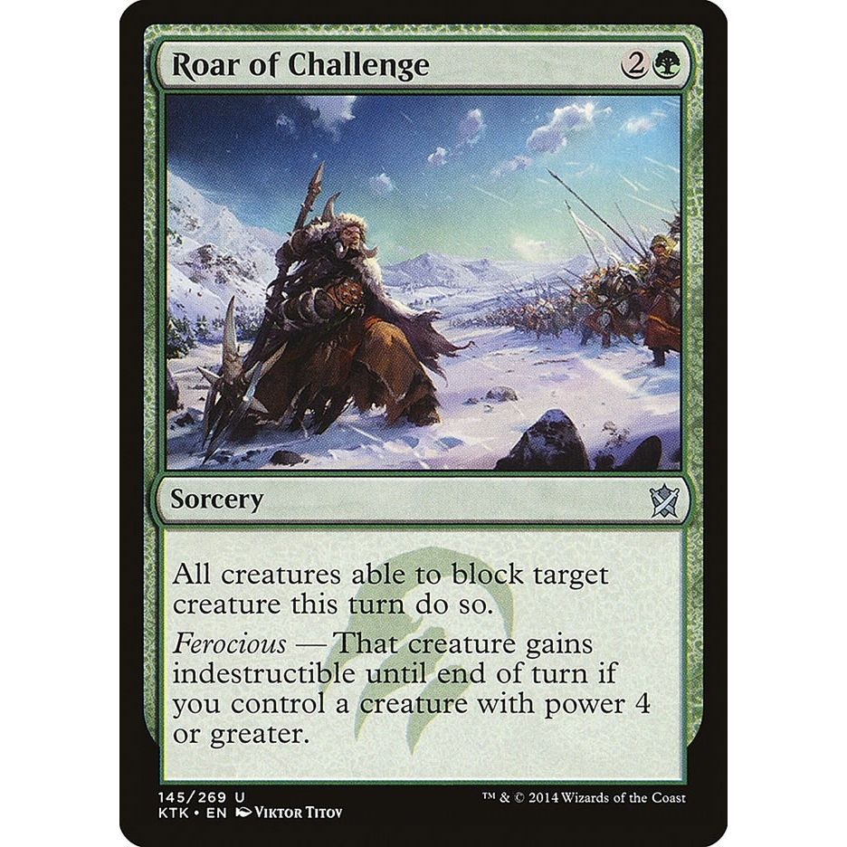 Image for Roar of Challenge (145) (KTK) - Magic: The Gathering