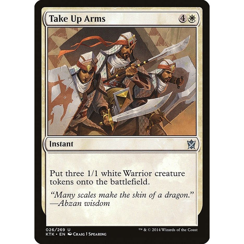 Image for Take Up Arms (26) (KTK) - Magic: The Gathering