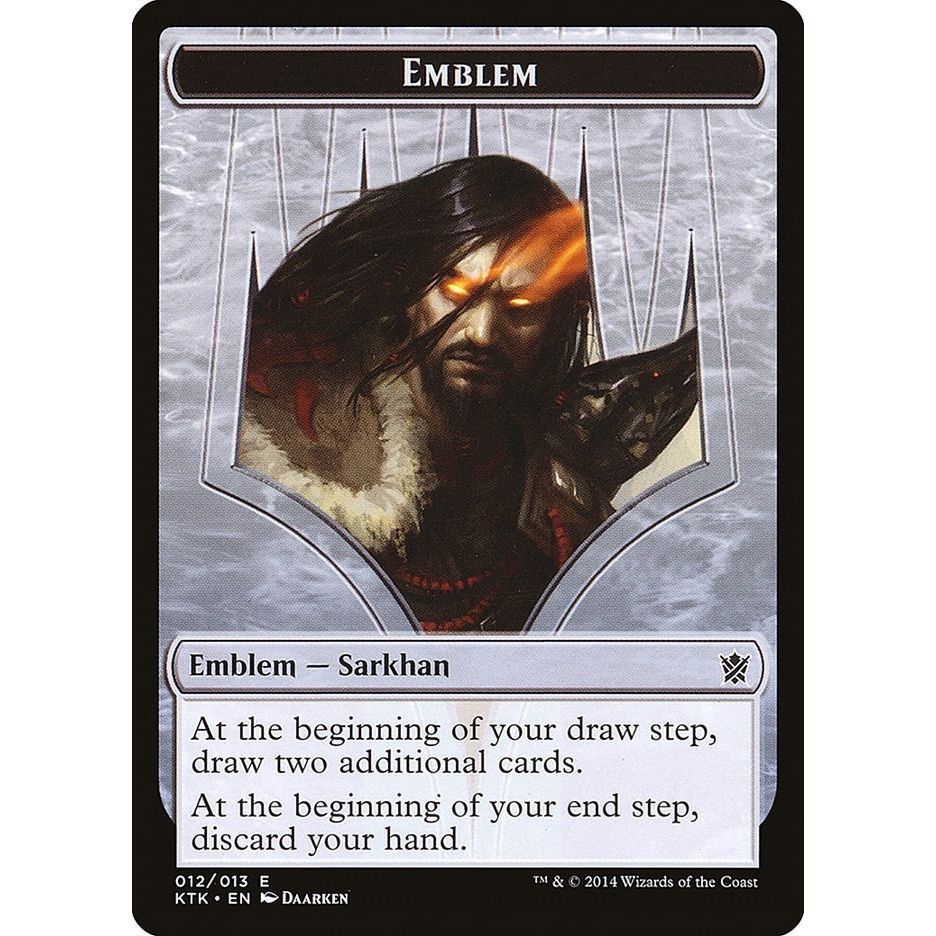 Image for Emblem - Sarkhan, the Dragonspeaker (12) (KTK) - Magic: The Gathering