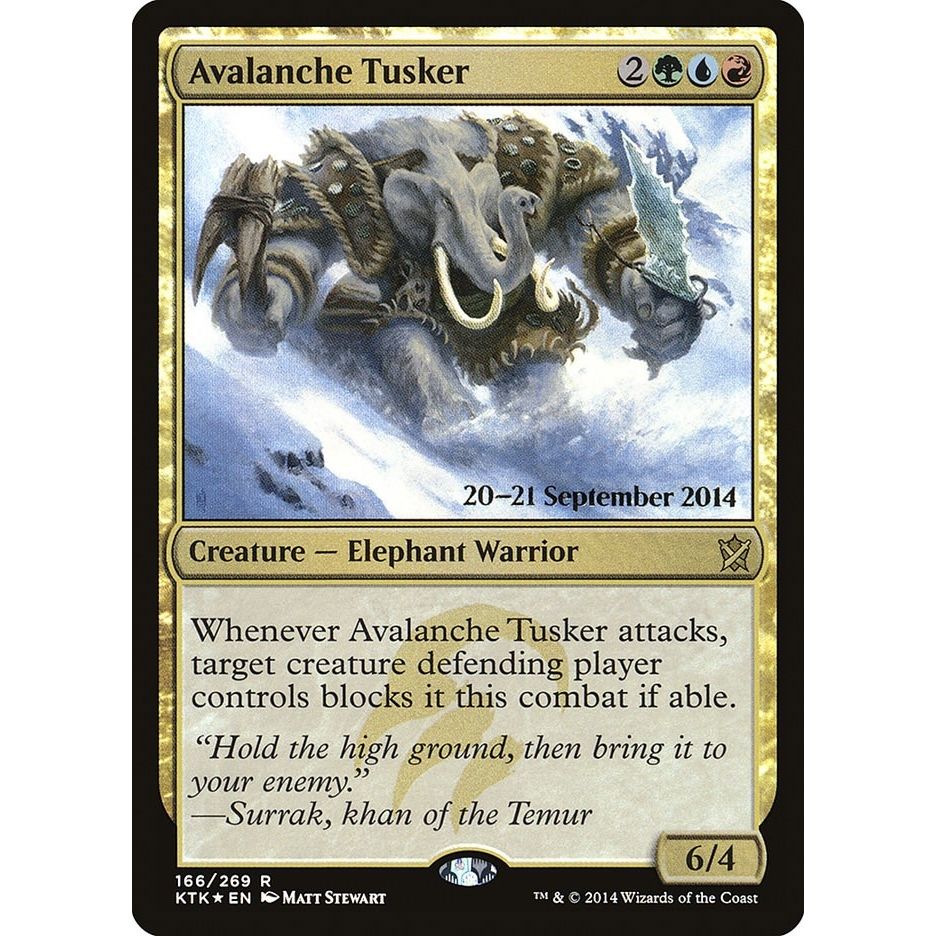 Image for Avalanche Tusker (166) (PRE) - Magic: The Gathering