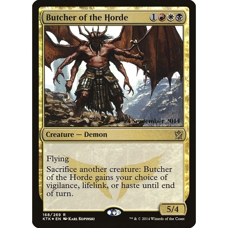 Image for Butcher of the Horde (168) (PRE) - Magic: The Gathering