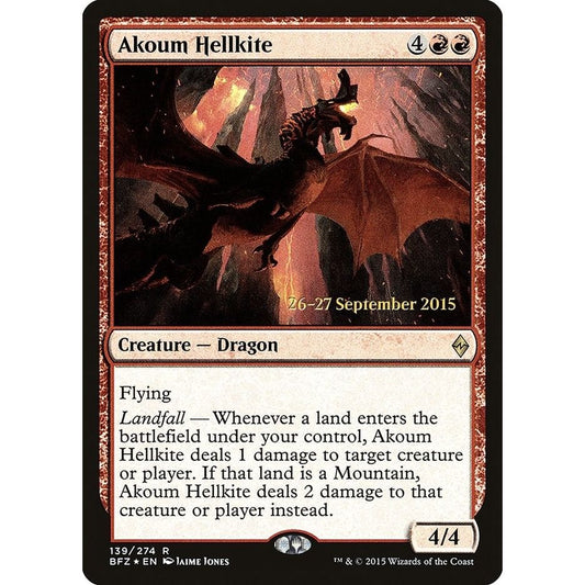 Image for Akoum Hellkite (139) (PRE) - Magic: The Gathering