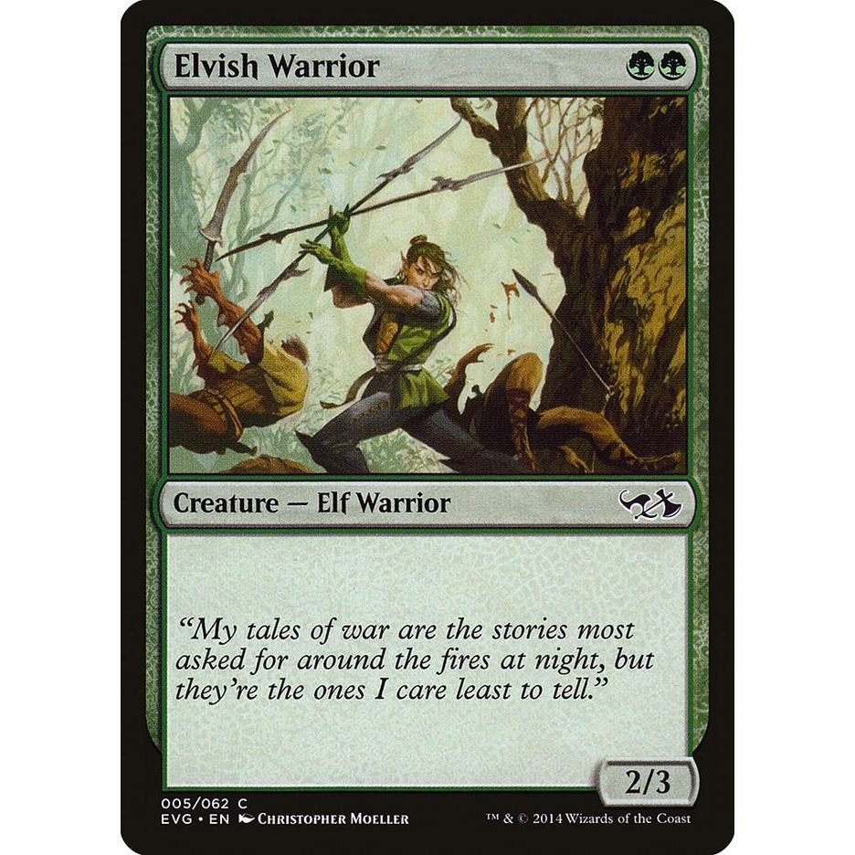 Image for Elvish Warrior (5) (DD3) - Magic: The Gathering