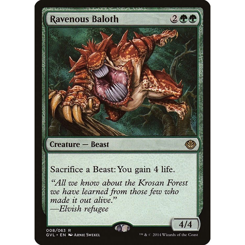 Image for Ravenous Baloth (8) (DD3) - Magic: The Gathering