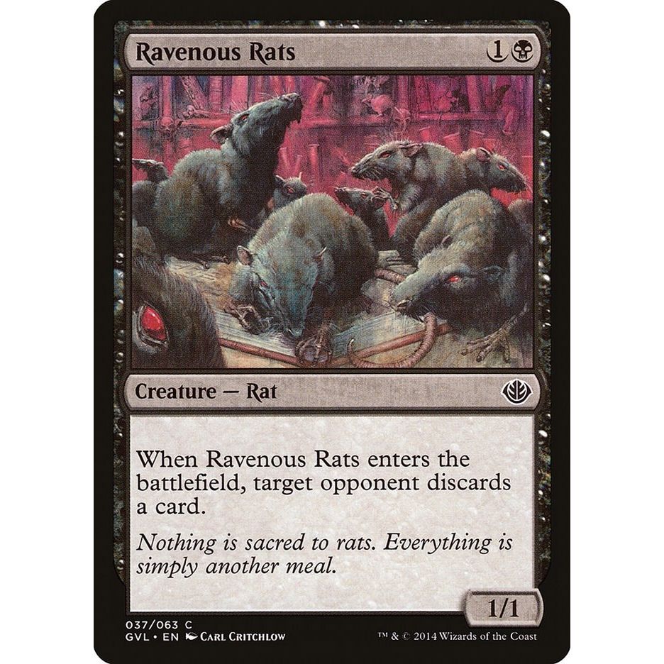Image for Ravenous Rats (37) (DD3) - Magic: The Gathering