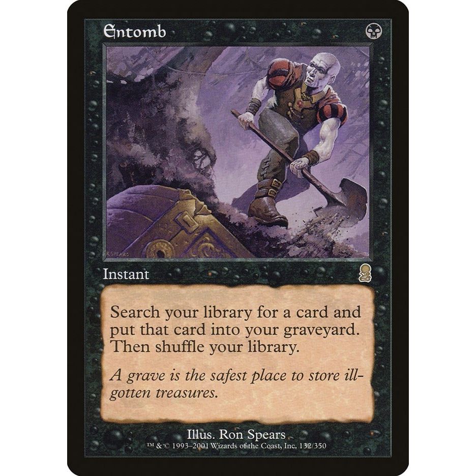 Image for Entomb (132) (ODY) - Magic: The Gathering