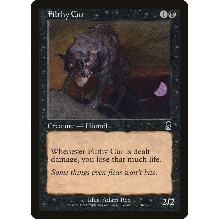 Image for Filthy Cur (136) (ODY) - Magic: The Gathering