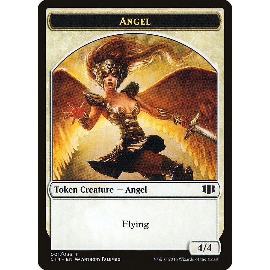 Image for Angel // Cat Double-Sided Token (1 // 2) (C14) - Magic: The Gathering