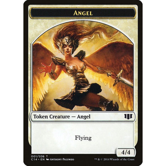 Image for Angel // Cat Double-Sided Token (1 // 2) (C14) - Magic: The Gathering